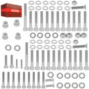 86pcs Engine Bolt Fit for CB100 CL100 CB125 CL125 SL125 XL100, Dirtbikes Motorcycle Body Stainless Steel Bolt Washer Nuts Assortment Kit