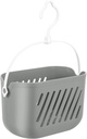 Garneck 1pcs Plastic Hanging Shower Organizer Basket Wall Mounted Storage for Kitchen Bathroom Easy Installation Plastic Space-saving Design Gray