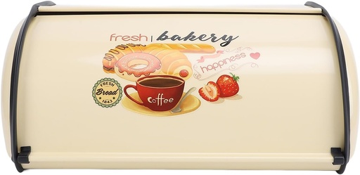 [BRSRAFAQCEBQA2TK] Exquisite Elegant Drum Type Metal Bread Storage Bin, Bread Box for Kitchen, Storage Containers for Bread Cake Doughnut Biscuit (Type 1)