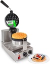 ALDKitchen Belgian Waffle Maker Thick | Waffle Iron | 360° Rotating Mechanism | 1 Round-Shape Waffle | Nonstick | 110V (Single Head)