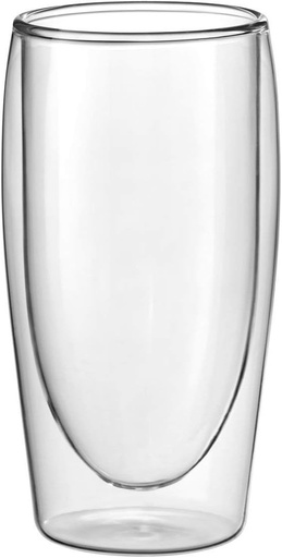 [BRSWI2QEBYCRCC34] Maddocks Universal 35 cl Cafe Latte Glasses, Pack of 2