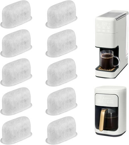 [BRSREFQCBYFREDI6] 10 Pack Coffee Maker Filter Compatible with Beautiful Drew Barrymore,Efficient Charcoal Water Filter Compatible with Beautiful Drew Barrymore Coffee Maker