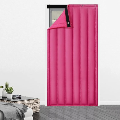 [BRSRMFQEO4AQIHTL] Door Curtains,PU Leather Thermal Insulated Door Curtain,Curtain for Door Window,Temporary Door for Hallway,Thermal Insulated Door Curtain,for Air Conditioner Room,Heater Room, Living Room