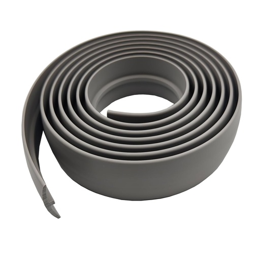 [BRSRAFALCAHGCDLH] Flexible PVC T-Molding Transition Strips for Hard Wood Floor,Laminate,Tile,LVP. Vinyl Flooring Edging Trim 118" L × 1.97" W,Grey