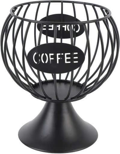 [BRSREYL2OIIAKCDV] Modern Coffee Pod Organizer, 20 Pods Coffee Capsule Holder with Weighted Base for Kitchen Countertop Storage Metal Wire Rack Holds