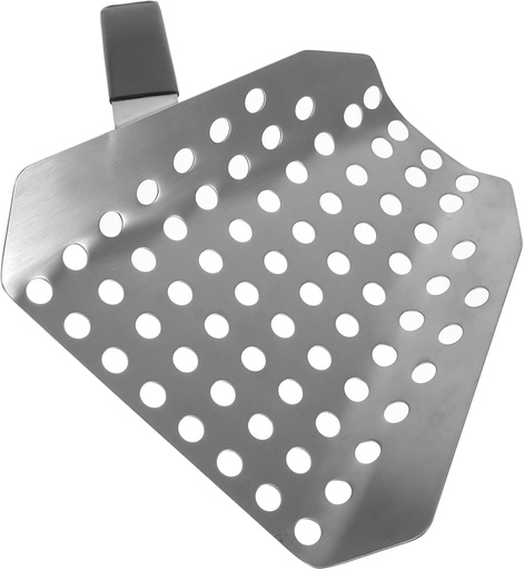 [BRSRABIHOEJWM3TJ] Stainless Steel Food Mover Scoop for French Fries Nuts and Practical Kitchen Tool for Home Bar and Restaurant Use Easy to Clean and Store