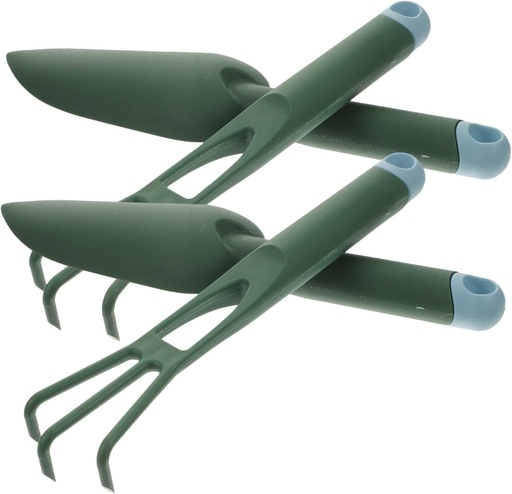 [BRSRAAAYCQPRAH3B] 2sets Portable Garden Tools Garden Trowel Rake for Efficient Planting Compact Ergonomic Hand Tools for Houseplants Bonsai Gardening
