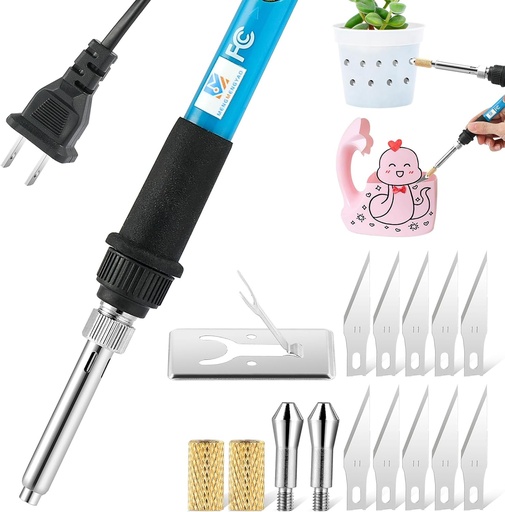 [BRSRABTYBAFQY2AU] Electric Hot Knife Plastic Cutter Hot Knife Foam Cutter Tool Plant Pot Perforator Hole Heat Knife for Manual Household Cutter Plastic Flowerpot DIY Hand Planting Tools