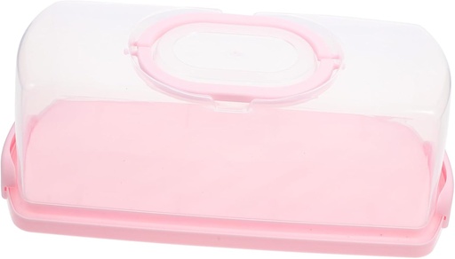 [BRSREZQ3PIGRO2D6] Unomor Rectangular Bread Cake Storage Box Airtight Handheld Portable Lunch Box