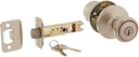 Kwikset Tylo Entry Door Knob with Lock and Key, Secure Keyed Handle Exterior Doorlock, Doorknob for Front Entrance and Bedrooms in Satin Nickel, with Microban Protection