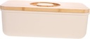 LIFKOME Bread Box Cutting Board Lid Airtight Kitchen Storage Container for Bread Pastries Snacks Versatile Canister for Home Bakery and More Capacity for Freshness