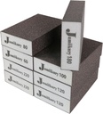 8pcs Sanding Blocks Assortment Kit, Sponge Sand Block Washable and Reusable, Wet & Dry Sandpaper Block - 60/80/100/180 Grit x 1pcs, 120/220 Grit x 2pcs