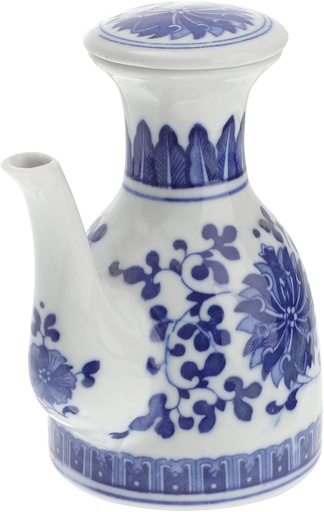 [BRSRMGI6DECBSDQ7] Cabilock Ceramic Vinegar Dispenser Spout Home Seasoning Bottle for Oil and Condiments Elegant Kitchen Essential for Restaurants and Home Use Random Floral Design