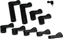 Window Screen Clips "Black” Plastic (Choose Your Size! /Size Run Flush up to 1-3/16” Offset) New or Replacement (10 Pack with All Needed Hardware Included) by E.H.C. (1/8" Offset)