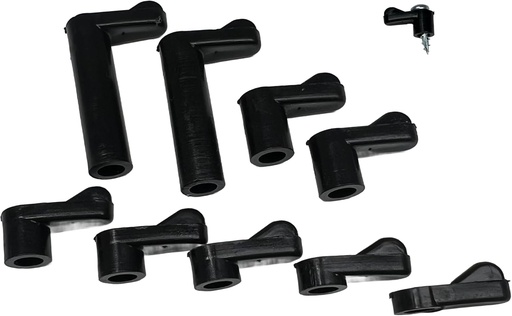 [BRSRAYY7DEOQGAY2] Window Screen Clips "Black” Plastic (Choose Your Size! /Size Run Flush up to 1-3/16” Offset) New or Replacement (10 Pack with All Needed Hardware Included) by E.H.C. (1/8" Offset)
