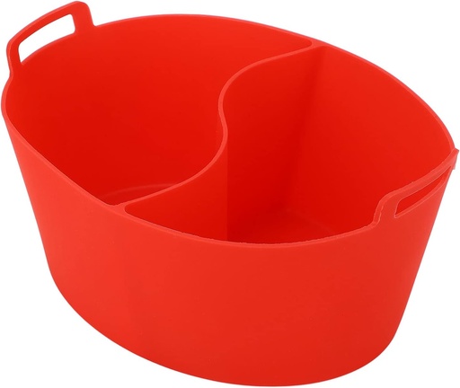 [BRSROHAKB4FGKDI3] Slow Cooker Liners, Reusable Food Grade Silic Cooking Bags Fits 7-8QT Oval Slow Cookers, Dual Cooking Dishwasher Crock Pot Insert Accessories[9.4x4.9inRed]