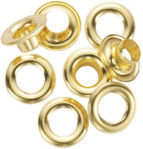 [BRSWIYTZO4OWGDQ4] General Tools 1261-2 Rustproof Solid Brass, 3/8-Inch 3/8" Grommet Refill, 24 Sets