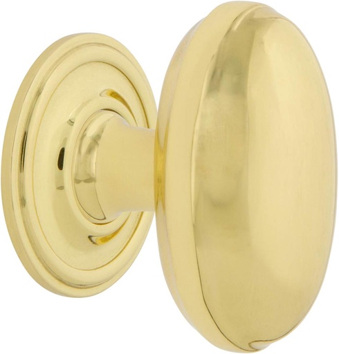 [BRSWGAQ3OIDRYCDF] Nostalgic Warehouse Homestead Brass 1 3/4" Cabinet Knob with Classic Rose in Unlacquered Brass