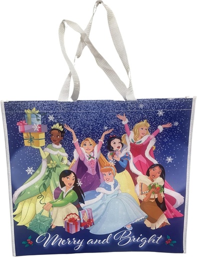 [BRSRAGITBUCQY2Y3] Legacy Licensing Partners Disney's Princesses Christmas Collectable Giant Extra Large 26" inch Reusable Tote Bag