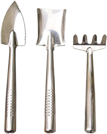 [BRSRAGILCMIAKYA2] 1 Set Stainless Steel Shovel Rake Gardening Shovel Tools for Garden Tools Kits Mini Garden Tools Mini Planting Tools Gardening Trowels Heavy Duty Garden Tool Metal