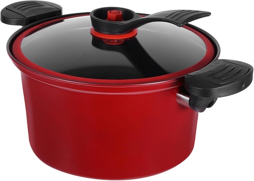 [BRSREH32DEFQGCQ2] Cabilock Micro Pressure Cooker Nonstick Soup Pot with Double Handles and Lid Multi Functional Household Slow Cooker for Stewing and Cooking Gas and Induction Stovetops