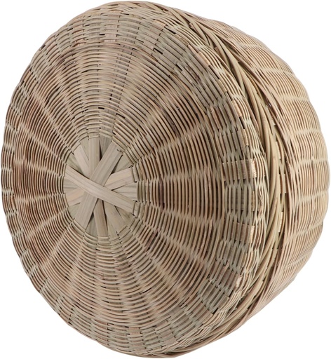 [BRSREYYFBUMGA3Y3] Bamboo Basket Storage Container Lid Fruit Basket Kitchen Storage Box for Produce Bread Dessert Snack