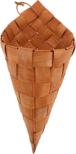 [BRSREFLQO4CA2H3G] Ciieeo Vintage Woven Wall Basket Handcrafted Horn Storage Basket for Kitchen Boho Decor Decorative Hanging for Fruits and Vegetables Wall-Mounted Organizer