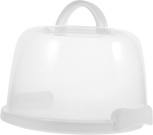 [BRSREFL6BB7GCET4] Ciieeo Portable Cake Carrier with Handle Reusable Cake Box for Parties Picnics and Events Lightweight Dessert Container with Lid and Secure Fasteners for Safe