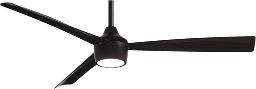 [BRSWYCQNAAFBM23K] Minka-Aire F626L-CL Skinnie 56" Ceiling Fan with Integrated LED Light in Coal Finish