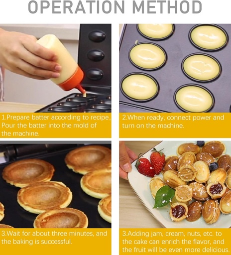 [BRSRAGD2OYPRSE3O] Electric Walnut Cookie Maker 24 Holes Mold Maker Electric Walnut Snacks Maker Mini Nut Machine Sandwich Iron Electric Nut Mold Maker Oreshek, Non-stick Easy to Clean, Black