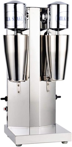 [BRSW2HD2BZ5GAYLA] Commercial Double Head Milk Shaking Machine,Stainless Steel Milk Shaker Drink Mixer,Ice Cream Maker Milk Shaker Juicers,110V 18000RMP 60HZ