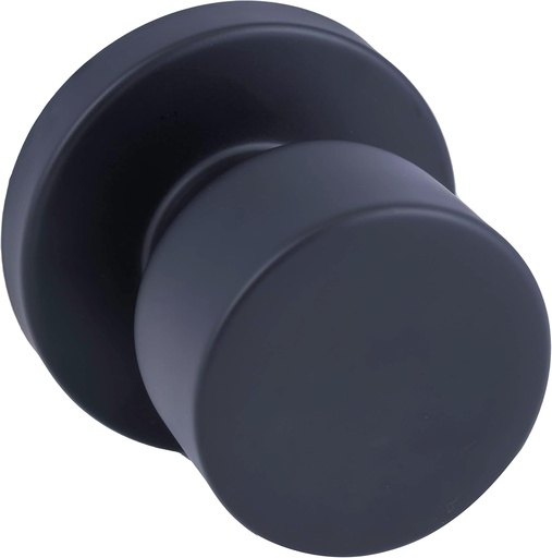 [BRSRM2Y2DIMAO3AZ] Copper Creek Metro Half-Dummy Function with Round Rosette Door Knob in Black