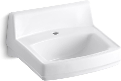 [BRSWIYQ4BUDBAGQV] KOHLER K-2031-0 Greenwich Wall-Mount Bathroom Sink, White 1.38