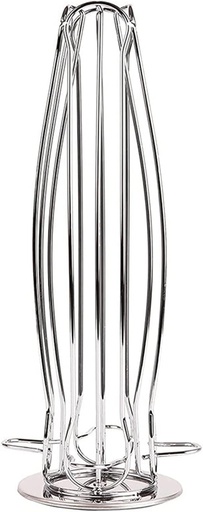 [BRSREY3RCMPBMHTO] Coffee pod storage, Rotatable Display Storage 40 Capsules Metal Stand Rack Plating Stainless Curve Rotate Coffee Rack Capsule Holder coffee pods storage