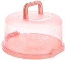 Healifty Portable Cake Storage Box Eco Friendly Dessert Container for Cakes Cookies Pies Lightweight Round Carrier for Travel Outdoor Picnics Bakery and Home Use