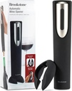 Brookstone Electric Wine Opener & Foil Cutter with Stand, Automatic Wine Bottle Opener, Battery Operated Corkscrew Opener, Kitchen, Wine Gifts for Men