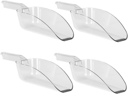 [BRSRAGL2DIOQKFI2] PRETYZOOM 4pcs Plastic Measuring Scoops Versatile Food and Shovels Comfortable Grip for Rice Flour Sugar and Tool for Home and Parties