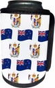 Can Cooler Bottle Wrap - Celebrate your heritage and love of country with the Flag and Coat of Arms pattern of New Zealand. Country Patterns