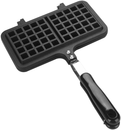 [BRSREZ3QO4IWGHQY] Waffle Irons Non-Stick Stovetop Mini Double Waffle Maker Waffle Pan Non-Stick Cake Pan Baking Mold