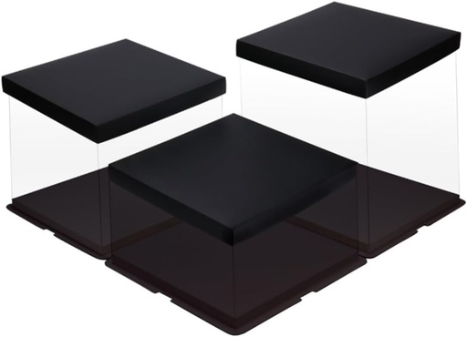 [BRSRAHQOBUFQG33O] Square Boxes Lids Jumbo Muffin Tin Cake Boxes Cupcake Containers Pastry Storage