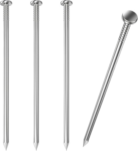 [BRSRAGQYCF5QMCDZ] 20PCS Hardware Nails, Wood Nails, Long Nails, Galvanized Concrete Wall Nail for Hanging Pictures and Woodworking, Cement Nails Suit for Drywall and Pine