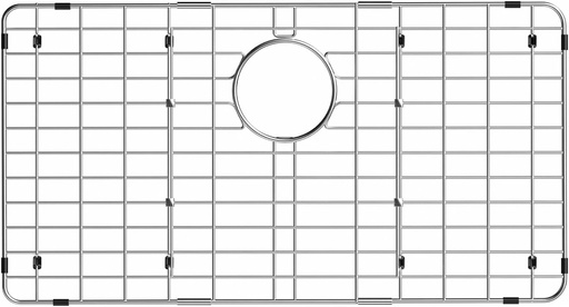 [BRSRAGLQPMIR4GTA] Redrubbit Stainless Steel Sink Grid and Protector, 28.3" x 14.1" with Drain Hole for Single Bowl Sink