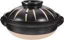 Japanese Donabe Ceramic Hot Pot: Casserole Earthenware Clay Pot Japanese Cooking Donabe Ceramic Casserole Pot Stock Pot Soup Pot Clay Cooking Pot for Shabu Shabu