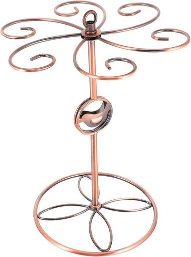 [BRSRMZIRDIAWK3TD] Homoyoyo 1pc Red Wine Glass Rack Elegant Hanging Goblet Holder Retro Style Cup Stand for Home Bar and Restaurant Use Easy to Clean Neat Modern Design