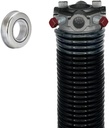Garage Door Torsion Spring (218 x 1.75 x 33) | 1" ID Steel Bearing | Left Hand Wound Replacement (Right Side) (Cone Color: Black)