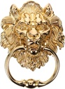 Door Knocker Front Door Knockers Lion Head Handle Gold Handles Dresser Decor Gate Pull Zinc Alloy