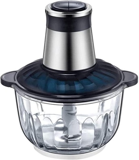 [BRSROYIYAF7GAGY3] Electric Food Chopper Food Processor 350W Meat Grinder with 2.5L Stainless Steel Bowl and 4 Sharp Blades 2-Speed Blender Grinder for Meat Vegetables Fruits