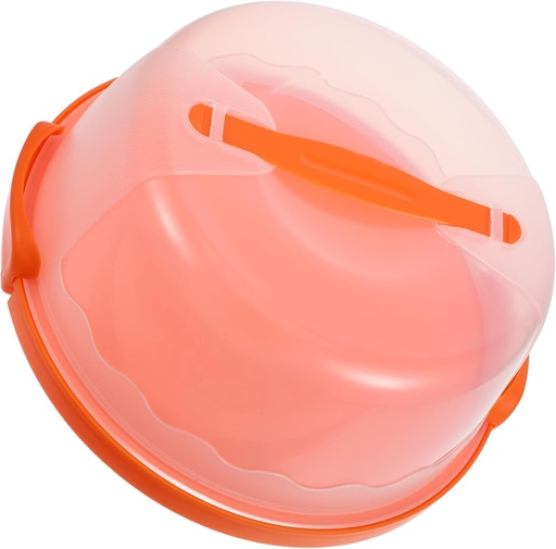 [BRSRAEACBYFQ2YD3] 6-8 Inch Round Handheld Cake Carrier Storage Box Pp Material Cake Transport Container with Lid