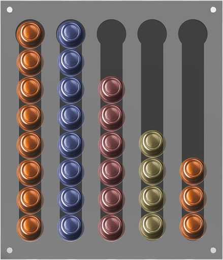 [BRSREZAHBV6Q43D5] Magnetic Coffee Pod Holder, Wall Mounted Acrylic Coffee Capsule Storage Organizer, Magnetic Connect, for Kitchen Refrigerator RV Cabinet Door