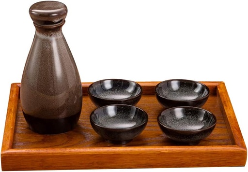 [BRSRA2Q2DIHAOH3P] Sake Set Japanese with Tray 6 Piece Sake Cup Set Traditional Porcelain Pottery Ceramic Cups Crafts Wine Glasses,F